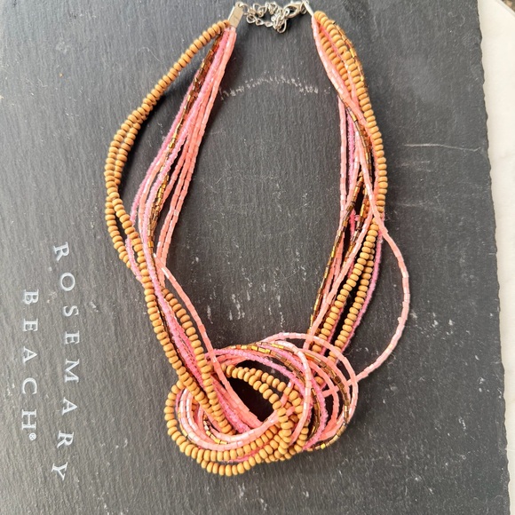 Beaded Bohemian Knot Statement Necklace - Picture 10 of 10